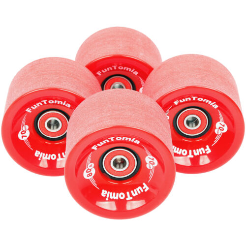4 Stück FunTomia® Longboard Skateboard Rollen Big Wheels 70x51mm ABEC-9 skaten - Bild 7 von 17