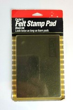 Vintage Carter's FELT STAMP PAD Black Ink 4789-8 Made in USA - New Sealed