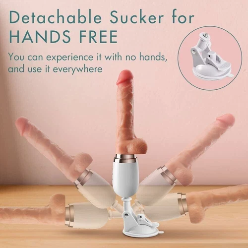 HandsFree-Heating-Thrusting-Dildo-Vibrator-Massager-Sex-Machine-Use-Lubricant-US - Picture 7 of 12