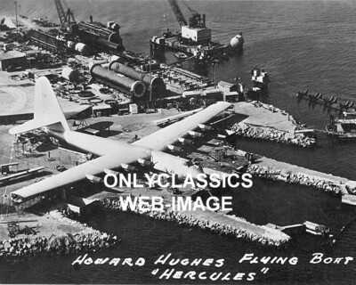 1947 HOWARD HUGHES H-4 Hercules SPRUCE GOOSE HUGE FLYING BOAT AIRPLANE AVIATION