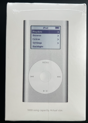 NEW IN BOX Apple iPod Mini 4 GB Silver 1st Gen M9160LL/A 2004