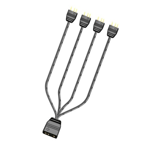 1-to-4 ARGB Splitter Cable Support 5V RGB 3-pin LED Sync- Cable ARGB HUB 33CM - Picture 5 of 8