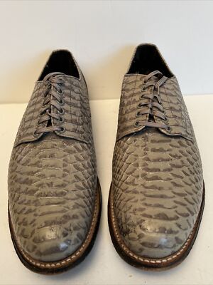 Stacy Adams Mens Genuine Snake Skin Lace up Dress Shoes Size 