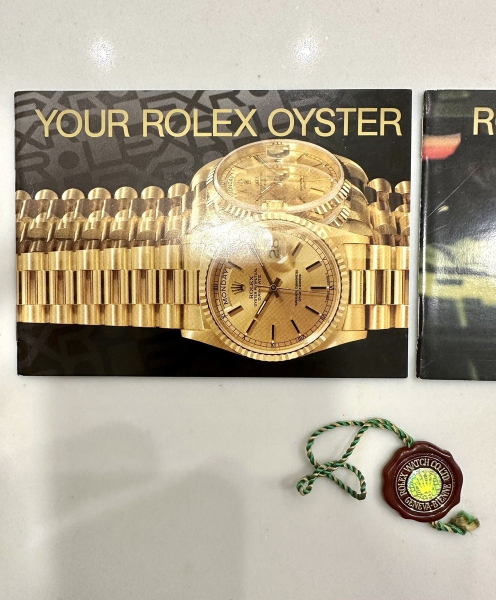 ORG Vintage 1989 Rolex GMT Master II Booklet SET 16718 16710 16713