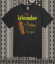 Camiseta Retro Tiki Art Taza Bar Restaurante Polinesio The Islander LA CA