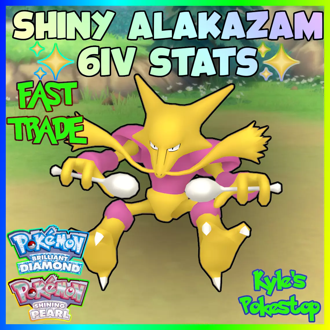 Pokemon Brilliant Diamond and Shining Pearl Alakazam 6IV-EV