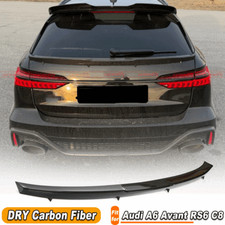 Für Audi A6 Avant RS6 C8 DRY Carbon Mitte Heckspoiler Kofferraum Spoiler Lippe 