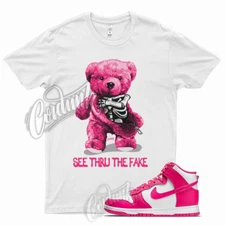 THRU T Shirt for Dunk High Pink Prime Mid Low Fireberry Shocking Coral 1