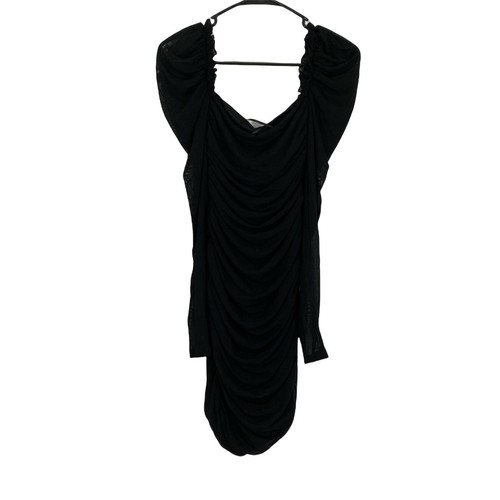Shein Womens Black Gigot Long Sleeves 