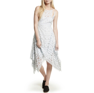 Women's Free People Just Like Honey Lace Dress, Size 8 - Blue Women's Free People Just Like Honey Lace Dress, Size 8 - Blue