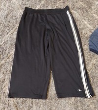  Athletic Works Womens Black Capri Cropped Pa...