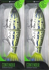 (2) Googan Squad 7" Slow Sink 1 3/4 Oz Contender Swimbaits Baby Bass Brand New