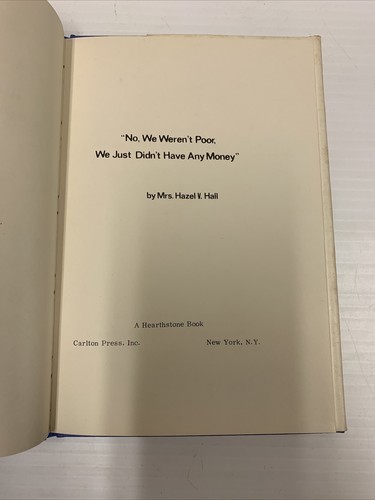 No,We Werent Poor , We Just Didnt Have Any Money HCDJ 1970 Hazel V Hall 272G - Picture 5 of 12