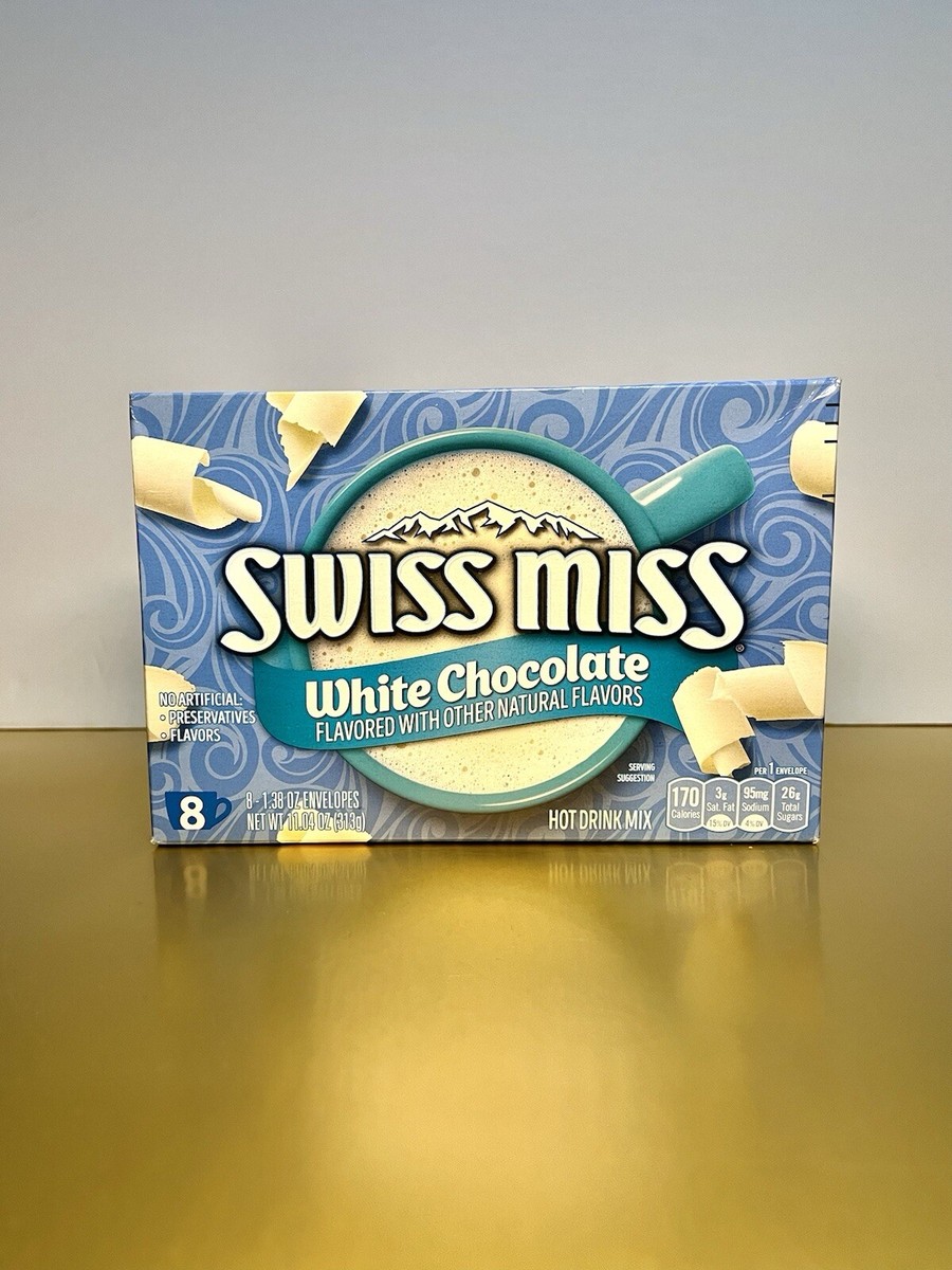 🟣 New Exclusive Swiss Miss White Chocolate Vanilla Cocoa Mix Box