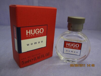 HUGO WOMAN by HUGO BOSS 0.16 FL oz / 5 ML Eau De Toilette Miniature In Box