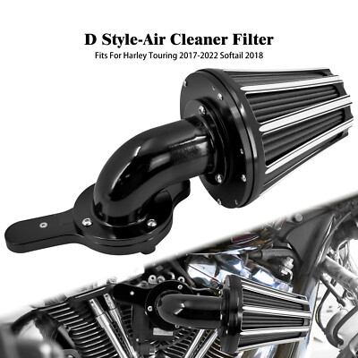 CNC Gauge Gray Air Cleaner Filter Element Intake Fit For Harle M8 FL 2018-2024
