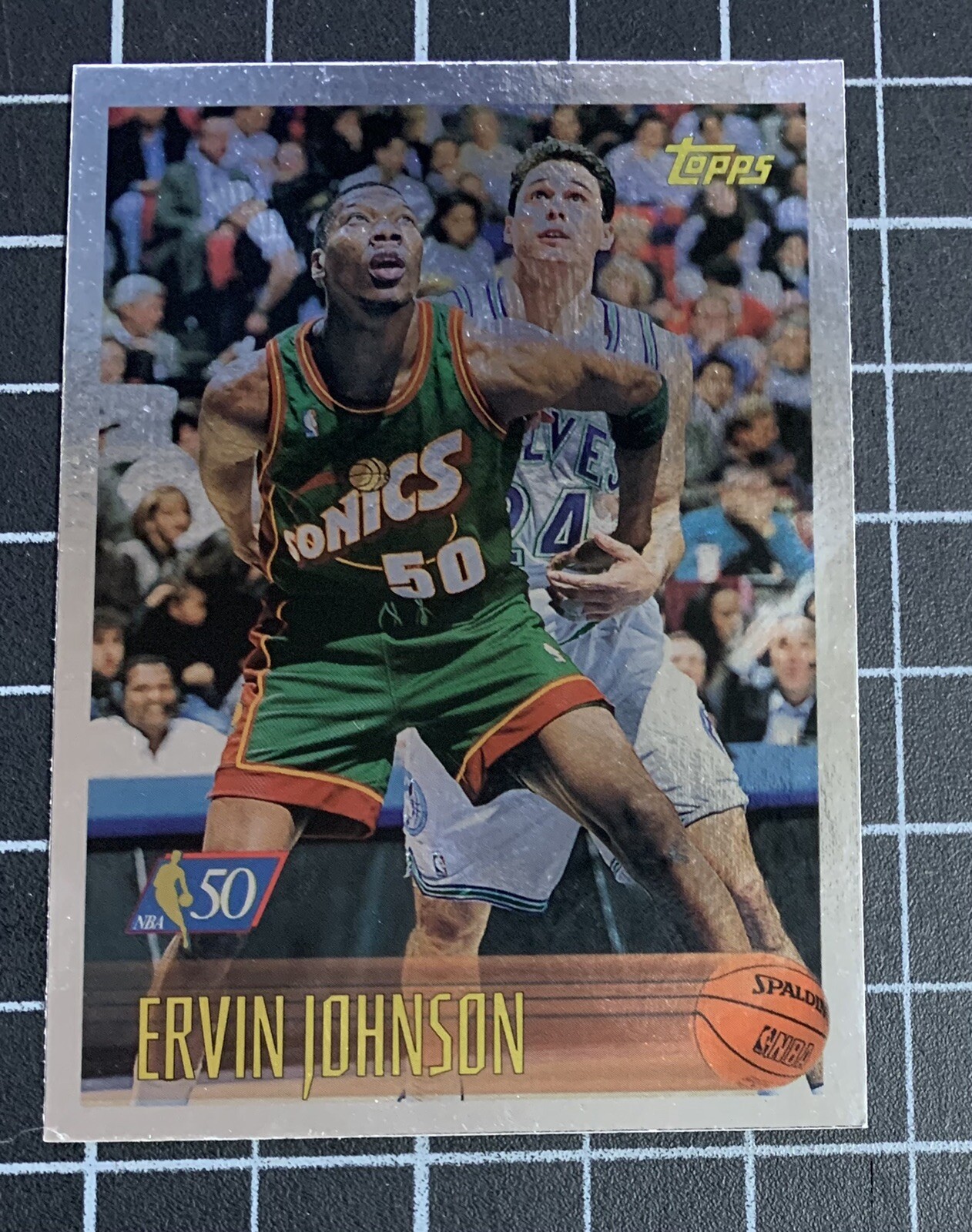 1996-97 Topps Foil NBA 50 Ervin Johnson #92