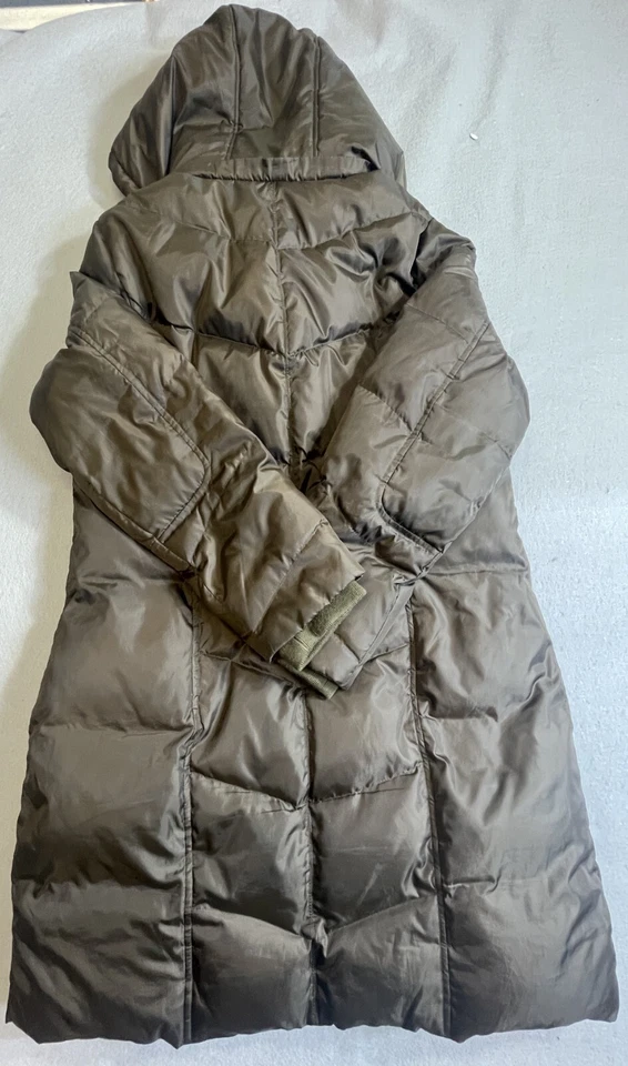 Chaqueta Parka Michael Kors Para Mujer Grande Marrón Invierno Chaqueta Puffer con Capucha Foto 3 de 4
