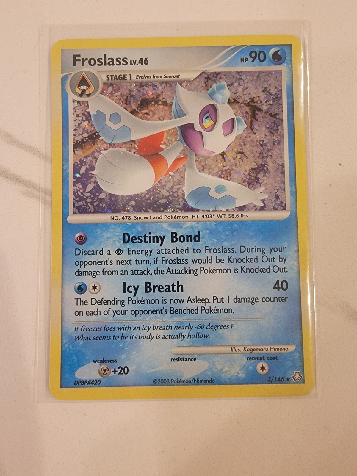 Froslass - Pokémon TCG Card - Legends Awakened - 3/146 HOLO - NM!