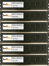  24GB (6 X4GB) DDR3 PC3-10600  ECC UNBUFFERED MEMORY FOR DELL PRECISION T3500