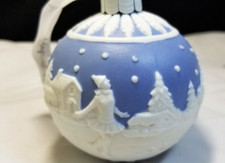 WEDGWOOD Christmas 2020 Skating Bauble Ornament 1051650 In Box