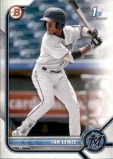 2022 BOWMAN PROSPECT 1ST MIAMI MARLINS - IAN LEWIS #BP-96