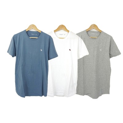 Icon Soft A\u0026F Tee White Grey Blue 