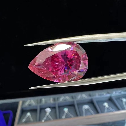 Best price Pink Color 3EX Cut Moissanite Stone Loose Gemstone With Certificate - Picture 12 of 25