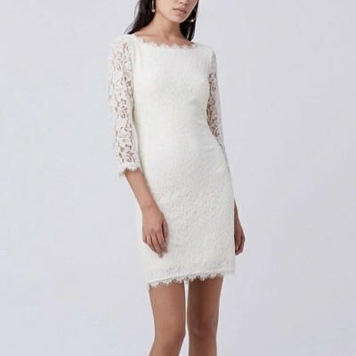chinese dress ladies Diane von Furstenberg Blush Lace Zarita Dress