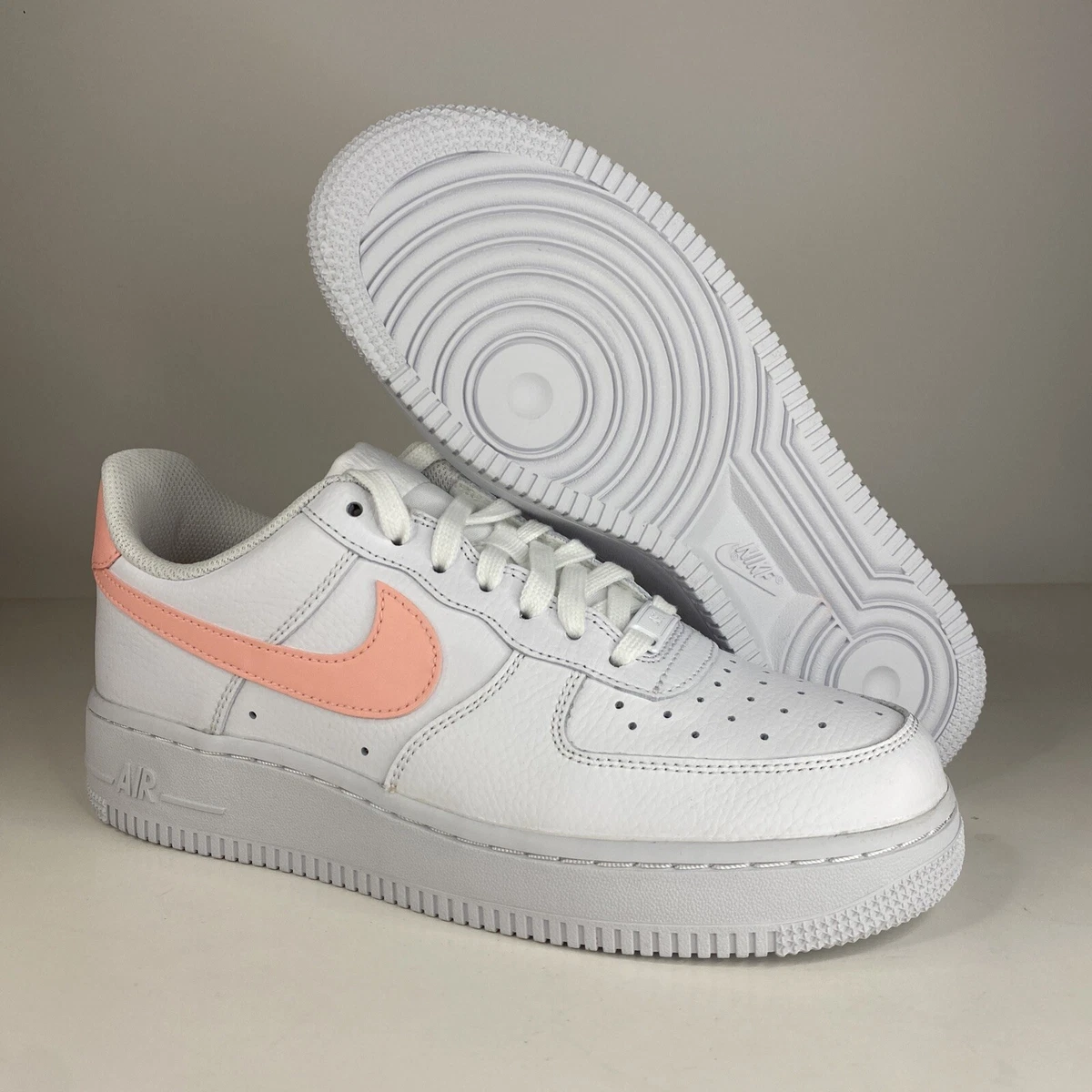 Nike Air Force 1 Women's in White/Oracle Pink