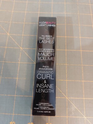 HUDA BEAUTY LEGIT LASHES Double Ended Mascara Very Vanta Black