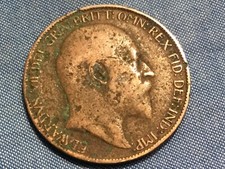 1905 Edward VII British Halfpenny 1/2pt
