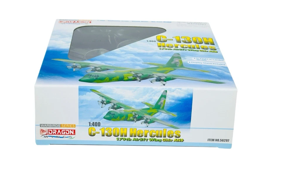 #56297 Dragon C-130H Hercules 179 AW Mansfield Ohio ANG- 1/400 Die Cast - Image 2 of 4