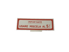 ADESIVO USARE MISCELA 5% GRANDE ROSSO VESPA V 30-33 VM1-2 VN1-2 VL1-3 VB1 VB1 __