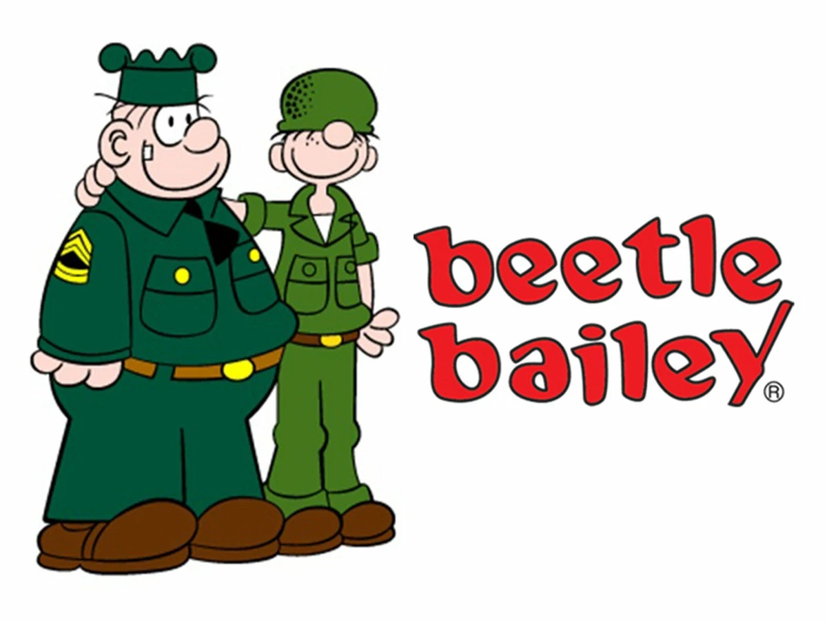 Beetle Bailey 1960's Cartoon Comic Strip Fight Bubble Men's T  Shirt | eBay