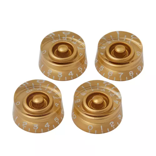 GIBSON® Gold Speed Knob Set  of 4 Genuine Les Paul Brand New Authentic "Real"