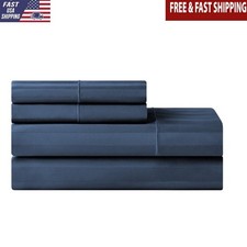 Deep Pocket 600 Thread Count Egyptian Cotton Luxury Sateen Bed Sheet Set 4 Piece