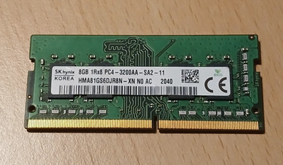 SK Hynix HMA81GS6DJR8N-XN N0 AC 8GB 1Rx8 PC4-3200AA-SA2-11 *1 Stück* *Gebraucht*