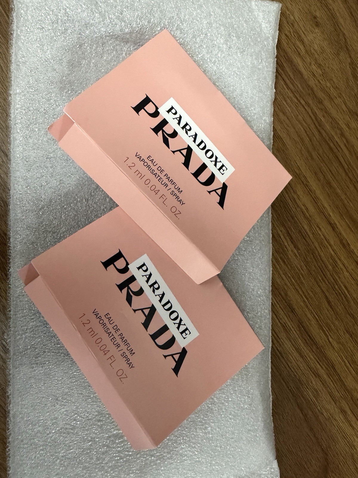 2 Prada Paradoxe Virtual Flower EDP Sample Perfume Sampler Vial 1.2 ml NEW FRESH