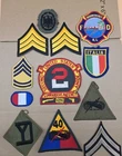 Post WW2 US German Army Military Insignia Patch Junk Drawer Lot