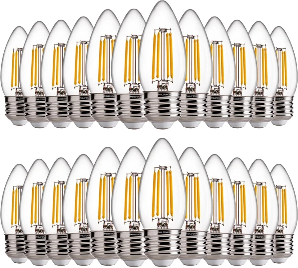 Energy Efficient 60W Equivalent LED Chandelier Bulbs - Image 3 of 4