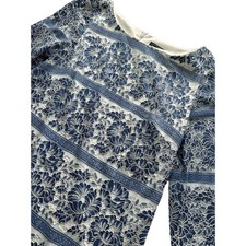 Jessica Howard Blue Lace Shift Dress 3/4 Sleeve Size 12
