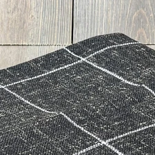 CARRIE HOME Black Boho Long Lumbar Pillow Cover 14x36