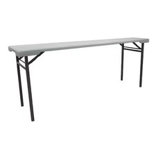 Zoro Select 12F614 Rectangle Folding Table, 20 In W, 71 In L, 29 In H, Blow,