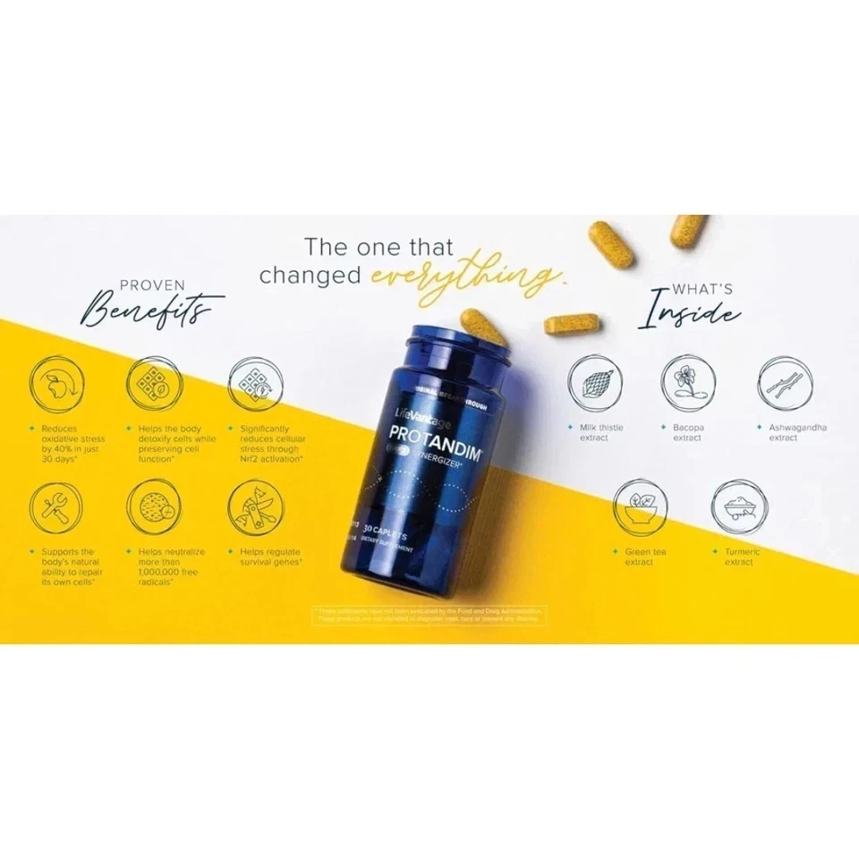 Protandim Nrf2 Synergizer Paquete de 3 - Suplemento para la salud celular y antienvejecimiento/90-CT Foto 3 de 4