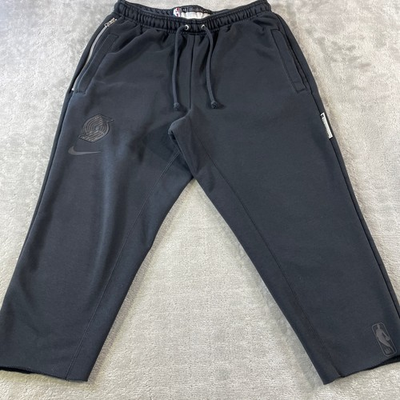 #ad #ad Portland Trail Blazers Nike Cropped Sweatpants Women Medium Black NBA Basketball $22.99