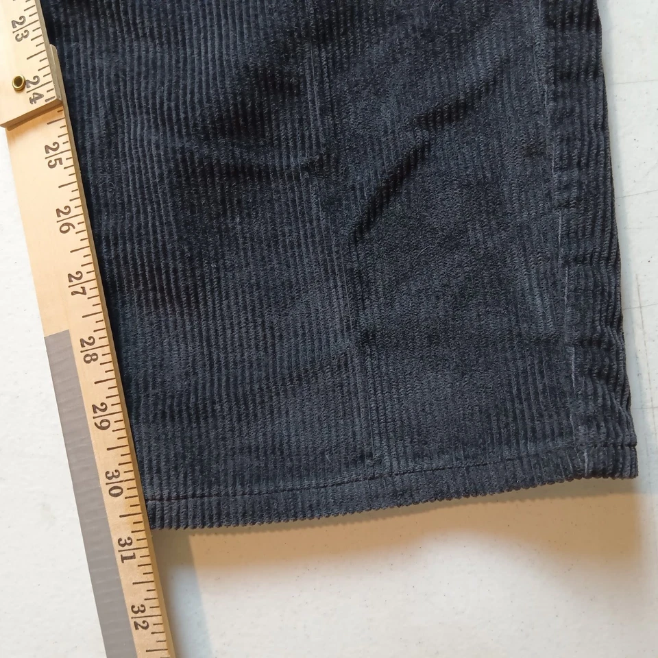 Pantalones de pana Arizona Jean Co. para hombre W38 L32 negro algodón poliéster hechos en EE. UU. Foto 4 de 4