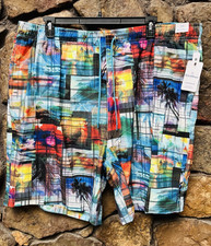 CARIBBEAN Mens Printed Swim Trunks Shorts BIG  TALL 3XB,3XT,4XB NWT 69