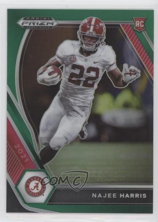 2021 Panini Prizm Draft Picks Green Prizm Najee Harris #102 3zh