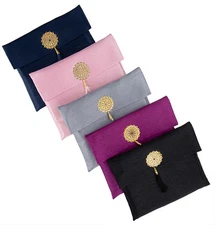 Islamic Gift Set - Prayer Mat & Tesbih in Taffeta Gift Bag - Ramadan Eid Gift